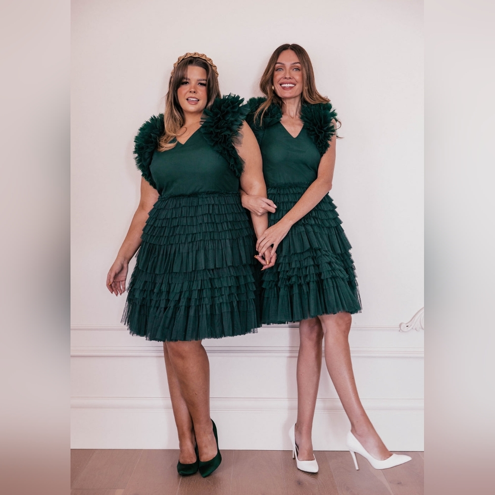 Jessakae Cherish Dress Emerald NWT L Large